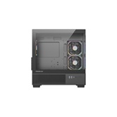Корпус Powercase Vision Micro S4B V2, Tempered Glass, Type-C, 3x 120mm ARGB PWM Fan, ARGB+PWM HUB, чёрный, mATX  (CVMMSHBV2-A3)