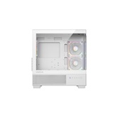 Корпус Powercase Vision Micro S4W V2, Tempered Glass, Type-C, 3x 120mm ARGB PWM Fan, ARGB+PWM HUB, белый, mATX  (CVMMSHWV2-A3)