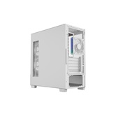 Корпус Powercase Vision Micro S4W V2, Tempered Glass, Type-C, 3x 120mm ARGB PWM Fan, ARGB+PWM HUB, белый, mATX  (CVMMSHWV2-A3)