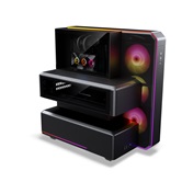 Корпус PHANTEKS EX5 Max, Black, ARGB, 6" LCD, 360 AIO, ATX / PH-EX526M_DBK01