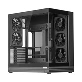 Корпус 1STPLAYER OV8 Black / ATX BTF / 8x120mm ARGB fans & hub / OV8-BK-2FP7R-3-1FP7-2-HUB3