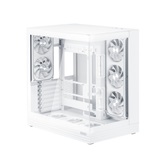 Корпус 1STPLAYER OV8 White / ATX BTF / 8x120mm ARGB fans & hub / OV8-WH-2FP7R-3-W-1FP7-2-W-HUB3