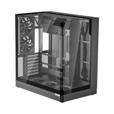 Корпус 1STPLAYER OV8S Black / ATX BTF / 9.16" LCD display / 5x120mm ARGB fans & hub / OV8S-BK-1FP7R-3-1FP7-2-HUB3