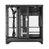 Корпус 1STPLAYER OV8S Black / ATX BTF / 9.16" LCD display / 5x120mm ARGB fans & hub / OV8S-BK-1FP7R-3-1FP7-2-HUB3