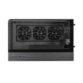Корпус 1STPLAYER OV8S Black / ATX BTF / 9.16" LCD display / 5x120mm ARGB fans & hub / OV8S-BK-1FP7R-3-1FP7-2-HUB3