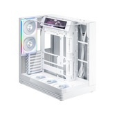 Корпус 1STPLAYER OV8S White / ATX BTF / 9.16" LCD display / 5x120mm ARGB fans & hub / OV8S-WH-1FP7R-3-W-1FP7-2-W-HUB3