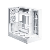 Корпус 1STPLAYER OV8S White / ATX BTF / 9.16" LCD display / 5x120mm ARGB fans & hub / OV8S-WH-1FP7R-3-W-1FP7-2-W-HUB3