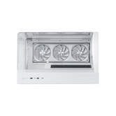 Корпус 1STPLAYER OV8S White / ATX BTF / 9.16" LCD display / 5x120mm ARGB fans & hub / OV8S-WH-1FP7R-3-W-1FP7-2-W-HUB3