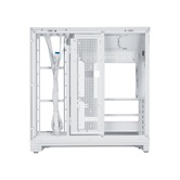 Корпус 1STPLAYER OV8S White / ATX BTF / 9.16" LCD display / 5x120mm ARGB fans & hub / OV8S-WH-1FP7R-3-W-1FP7-2-W-HUB3