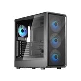 Корпус 1STPLAYER WA8 Black / ATX / 3x140mm & 1x120mm ARGB fans / WA8-BK-3FA7-14-1FA7