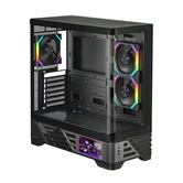 Корпус 1STPLAYER MC8 Black / ATX / 5.5" LCD display / 3x120mm ARGB fans & hub / MC8-BK-2FH7R-1FH7-HUB3