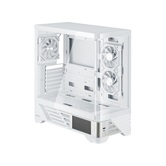 Корпус 1STPLAYER MC8 White / ATX / 5.5" LCD display / 3x120mm ARGB fans & hub / MC8-WH-2FH7R-W-1FH7-W-HUB3