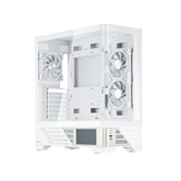 Корпус 1STPLAYER MC8 White / ATX / 5.5" LCD display / 3x120mm ARGB fans & hub / MC8-WH-2FH7R-W-1FH7-W-HUB3