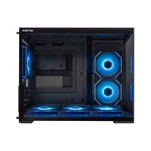 Корпус XASTRA QW505M 6ARGB-C10 Black mATX/Aquarium/Screewless/ 6x120mm ARGB PWM FM fans/Argb+PWM HUB 10port/Led strip/ QW505M-6FM12A-C10
