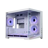 Корпус XASTRA QW505M 6ARGB-C10 White mATX/Aquarium/Screewless/ 6x120mm ARGB PWM FM fans/Argb+PWM HUB 10port/Led strip/ QW505M-6FM12A-C10-WH