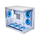 Корпус XASTRA QW505M 6ARGB-C10 White mATX/Aquarium/Screewless/ 6x120mm ARGB PWM FM fans/Argb+PWM HUB 10port/Led strip/ QW505M-6FM12A-C10-WH