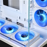 Корпус XASTRA QW505M 6ARGB-C10 White mATX/Aquarium/Screewless/ 6x120mm ARGB PWM FM fans/Argb+PWM HUB 10port/Led strip/ QW505M-6FM12A-C10-WH
