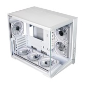 Корпус XASTRA QW505M 6ARGB-C10 White mATX/Aquarium/Screewless/ 6x120mm ARGB PWM FM fans/Argb+PWM HUB 10port/Led strip/ QW505M-6FM12A-C10-WH