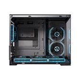 Корпус XASTRA QW505M 6ARGB-FN-C10 Black mATX/Aquarium/Screewless/ 6x120mm ARGB PWM FN fans/Argb+PWM HUB 10port/Led strip/ QW505M-6FN12A-C10