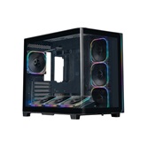 Корпус XASTRA QR600 7ARGB-FG-C10-UC Black ATX/Aquarium/Curve Glass /Led Strip/7x120mm ARGB PWM FG fans/Argb+PWM HUB 10port/ Type-C/ QR600-7FG12A-C10-UC-L