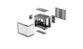 Корпус Deepcool CG330U 3F, TG (aquarium), 3x120mm ARGB Fan, mini-ITX, mATX, черный