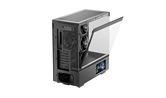 Корпус Deepcool CH690 LCD, TG (aquarium), 4x140mm ARGB Fan, LCD 7 inch, mini-ITX, mATX, ATX, черный