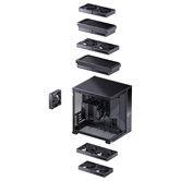 Корпус JONSBO D34 Black, mini-ITX, mATX, черный