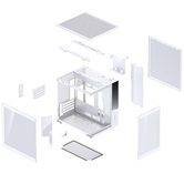 Корпус JONSBO D34 White, mini-ITX, mATX, белый