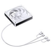 Вентилятор JONSBO ZE-120W 120х120х28мм (60шт/кор, PWM, ARGB LED, 700-1800об/мин, белый) Retail