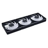 Комплект вентиляторов (3шт.) Lian Li UNI FAN CL FLEX 120 / 12CL1F3B BLACK / 120x124x28мм (PWM, ARGB, 2150 об/мин (Max.), 29.8dBa) / G9F.12CL1F3B.R0