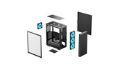 Корпус Deepcool CC560 ARGB V3, TG, 4x120mm ARGB Fan, mini-ITX, mATX, ATX, черный