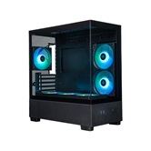 Корпус XASTRA Q500M  6ARGB-FA-C6 Black mATX/Aquarium/Screewless/ 1x120mm,1x240,1x360 ARGB PWM FA fans/Argb+PWM HUB 6port/ / Q500M-1FA36A-1FA24A-1FA12A-C6