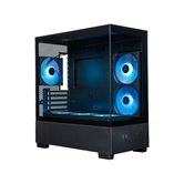 Корпус XASTRA Q500M  6ARGB-FA-C6 Black mATX/Aquarium/Screewless/ 1x120mm,1x240,1x360 ARGB PWM FA fans/Argb+PWM HUB 6port/ / Q500M-1FA36A-1FA24A-1FA12A-C6