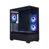 Корпус XASTRA Q500  6ARGB-FA-C6 Black ATX/Aquarium/Screewless/ 1x120mm,1x240,1x360 ARGB PWM FA fans/Argb+PWM HUB 6port/ / Q500-1FA36A-1FA24A-1FA12A-C6
