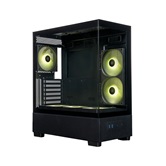 Корпус XASTRA Q500  6ARGB-FA-C6 Black ATX/Aquarium/Screewless/ 1x120mm,1x240,1x360 ARGB PWM FA fans/Argb+PWM HUB 6port/ / Q500-1FA36A-1FA24A-1FA12A-C6