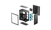 Корпус Deepcool CG580 MESH 2F, TG, 2x160mm ARGB Fan, mini-ITX, mATX, ATX, черный