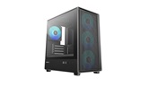 Корпус Deepcool CC350 4F, TG, 4x120mm ARGB Fan, mini-ITX, mATX, черный