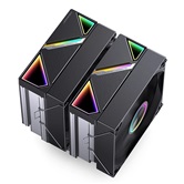 Кулер JONSBO CR-3000 V2 Black LGA1851/1700/1200/115X/AM5/AM4 (12шт/кор, TDP 260W, PWM, 1 x 120mm ARGB LED Fan, 1 x 120mm Fan, 6 тепловых трубок, 4-pin) Retail
