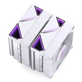 Кулер JONSBO CR-3000 V2 White LGA1851/1700/1200/115X/AM5/AM4 (12шт/кор, TDP 260W, PWM, 1 x 120mm ARGB LED Fan, 1 x 120mm Fan, 6 тепловых трубок, 4-pin, белый) Retail