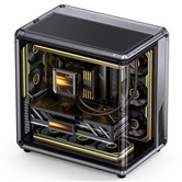 Корпус JONSBO X400CG Gray, TG (aquarium), mini-ITX, mATX, ATX, серый