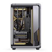 Корпус JONSBO X400CG Gray, TG (aquarium), mini-ITX, mATX, ATX, серый