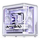 Корпус JONSBO X400CG White, TG (aquarium), mini-ITX, mATX, ATX, белый