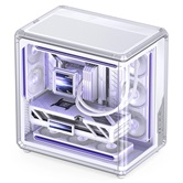 Корпус JONSBO X400CG White, TG (aquarium), mini-ITX, mATX, ATX, белый