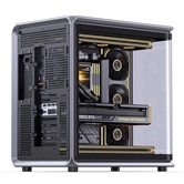 Корпус JONSBO BO400CG V2, TG (aquarium), mini-ITX, mATX, ATX, серый