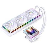 Комплект водяного охлаждения JONSBO TX-360A White LGA1851/1700/1200/115X/AM5/AM4 (4шт/кор, TDP 325W, ARGB FAN and ARGB LCD Display PUMP,  PWM, TRIPLE FAN 120mm, белый) RET
