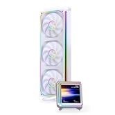 Комплект водяного охлаждения JONSBO TX-360A White LGA1851/1700/1200/115X/AM5/AM4 (4шт/кор, TDP 325W, ARGB FAN and ARGB LCD Display PUMP,  PWM, TRIPLE FAN 120mm, белый) RET