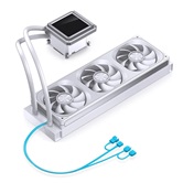 Комплект водяного охлаждения JONSBO TX-360A White LGA1851/1700/1200/115X/AM5/AM4 (4шт/кор, TDP 325W, ARGB FAN and ARGB LCD Display PUMP,  PWM, TRIPLE FAN 120mm, белый) RET