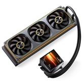 Комплект водяного охлаждения JONSBO TM-360A Black LGA1851/1700/1200/115X/AM5/AM4 (4шт/кор, TDP 325W, ARGB FAN and ARGB LCD Display PUMP,  PWM, TRIPLE FAN 120mm, черный) RET