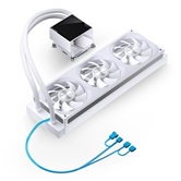 Комплект водяного охлаждения JONSBO TM-360A White LGA1851/1700/1200/115X/AM5/AM4 (4шт/кор, TDP 325W, ARGB FAN and ARGB LCD Display PUMP,  PWM, TRIPLE FAN 120mm, белый) RET