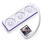 Комплект водяного охлаждения JONSBO TM-360E White LGA1851/1700/1200/115X/AM5/AM4 (4шт/кор, TDP 325W, ARGB FAN and ARGB LCD Display PUMP,  PWM, TRIPLE FAN 120mm, белый) RET